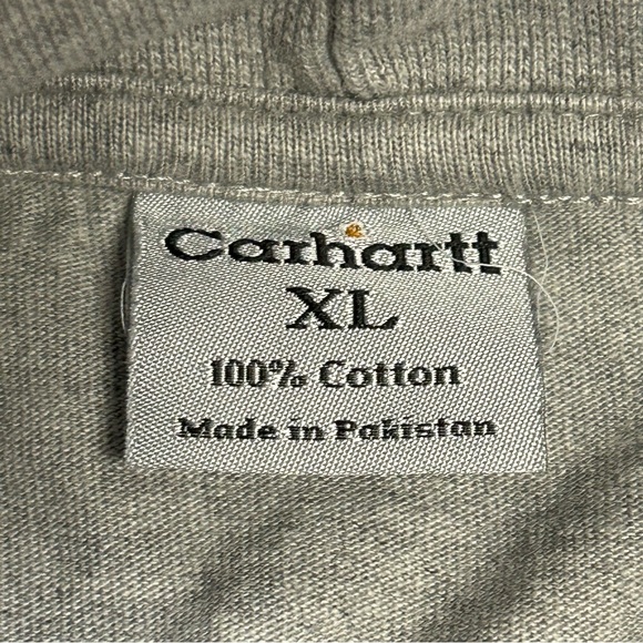 Carhartt Mens Long Sleeve Turtleneck Shirt Cotton Gray XL - Picture 4 of 9